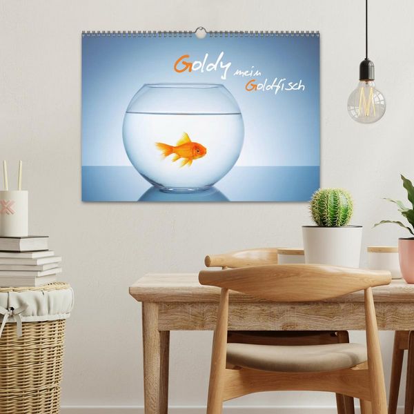 Produktbild: Goldy - mein Goldfisch (Wandkalender 2026 DIN A3 quer), CALVENDO Monatskalender