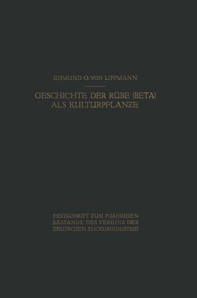 Produktbild: Geschichte der R&uuml;be (Beta) als Kulturpflanze