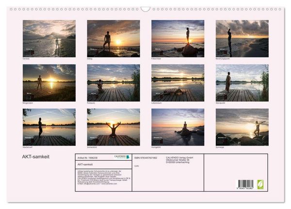 Produktbild: AKT-samkeit (Wandkalender 2026 DIN A2 quer), CALVENDO Monatskalender