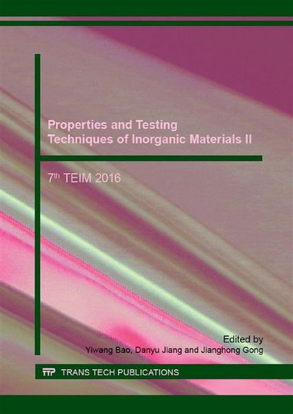 Produktbild: Properties and Testing Techniques of Inorganic Materials II