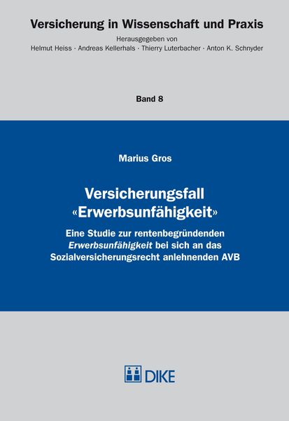 Produktbild: Versicherungsfall 'Erwerbsunf&auml;higkeit'