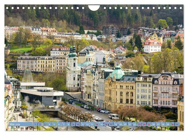 Produktbild: Karlovy Vary - Stadt der heilenden Quellen (Wandkalender 2026 DIN A4 quer), CALVENDO Monatskalender
