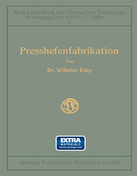 Produktbild: Handbuch der Presshefenfabrikation