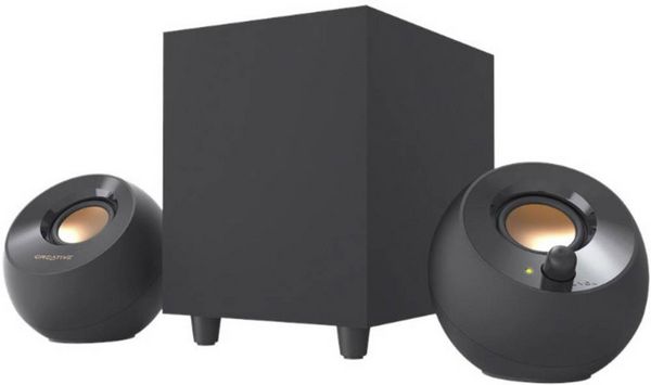 Produktbild: CREATIVE Pebble Plus, 2.1 Lautsprecher, 3,5 mm Stereoklinke, USB Powered
