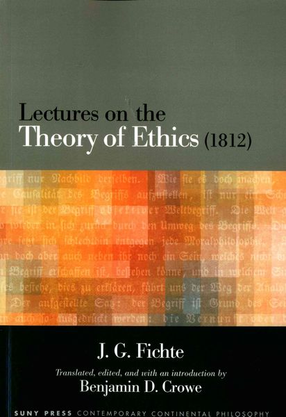 Produktbild: Lectures on the Theory of Ethics (1812)