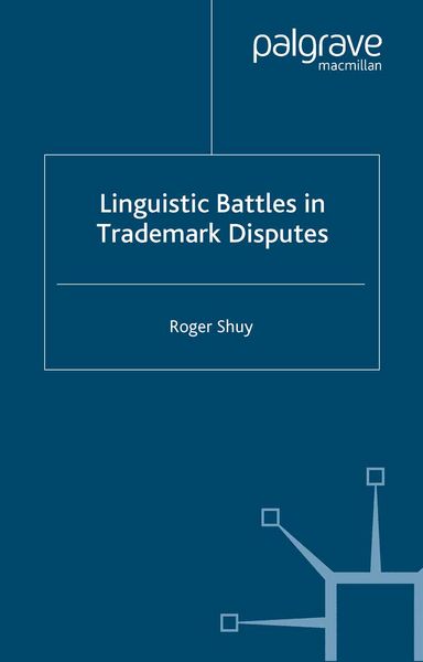 Produktbild: Linguistic Battles in Trademark Disputes
