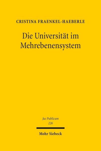 Produktbild: Die Universit&auml;t im Mehrebenensystem