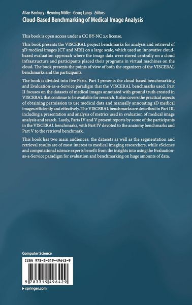 Produktbild: Cloud-Based Benchmarking of Medical Image Analysis
