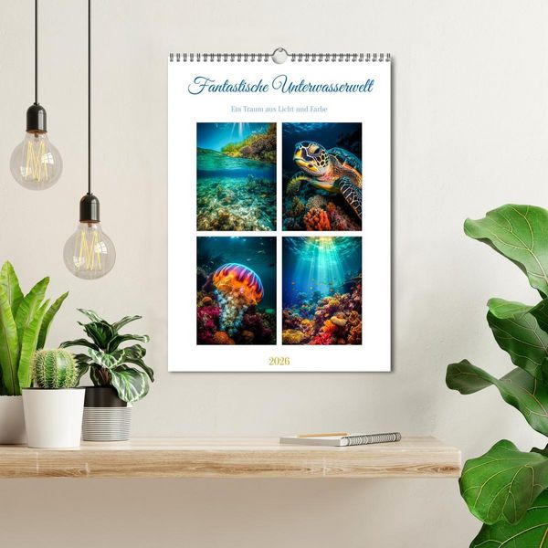 Produktbild: Fantastische Unterwasserwelt (Wandkalender 2026 DIN A3 hoch), CALVENDO Monatskalender