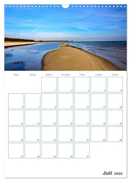 Produktbild: Ostseebad Prerow - Dar&szlig;er Momente - Terminplaner (Wandkalender 2026 DIN A3 hoch), CALVENDO Monatskalender