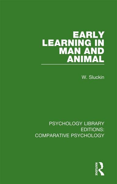 Produktbild: Early Learning in Man and Animal