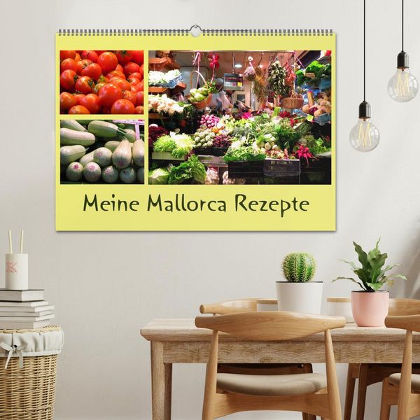 Produktbild: Meine Mallorca Rezepte (Wandkalender 2026 DIN A2 quer), CALVENDO Monatskalender