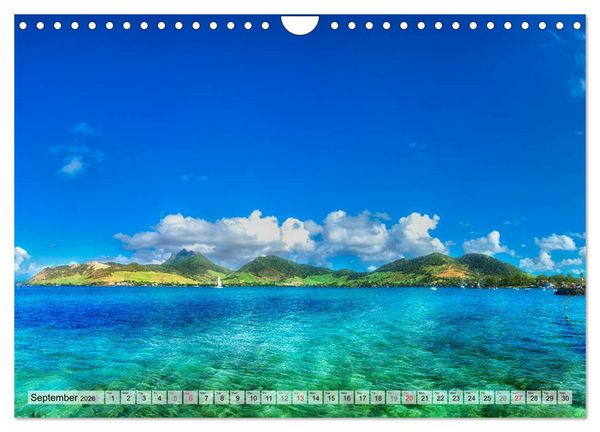 Produktbild: Mauritius - Pearl of the Indian Ocean (Wall Calendar 2026 DIN A4 landscape), CALVENDO 12 Month Wall Calendar