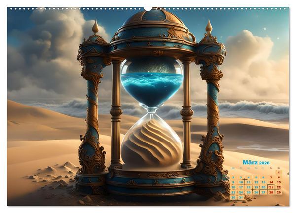 Produktbild: Magische Sanduhren (Wandkalender 2026 DIN A2 quer), CALVENDO Monatskalender