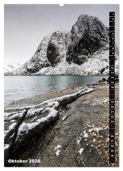 Produktbild: Lofoten. Poetische Landschaften (Wandkalender 2026 DIN A2 hoch), CALVENDO Monatskalender