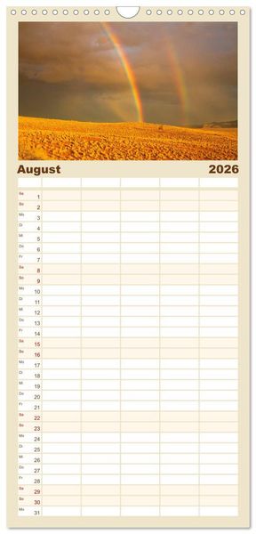 Produktbild: Familienplaner 2026 - Lichterf&uuml;lltes Namibia mit 5 Spalten (Wandkalender, 21 x 45 cm) CALVENDO