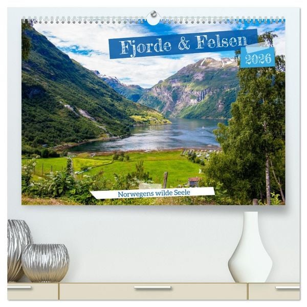 Produktbild: Fjorde & Felsen &ndash; Norwegens wilde Seele (hochwertiger Premium Wandkalender 2026 DIN A2 quer), Kunstdruck in Hochglanz