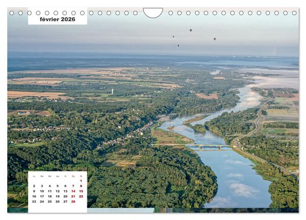 Produktbild: D&eacute;couverte de la Loire vue du ciel (Calendrier mural 2026 DIN A4 vertical), CALVENDO calendrier mensuel