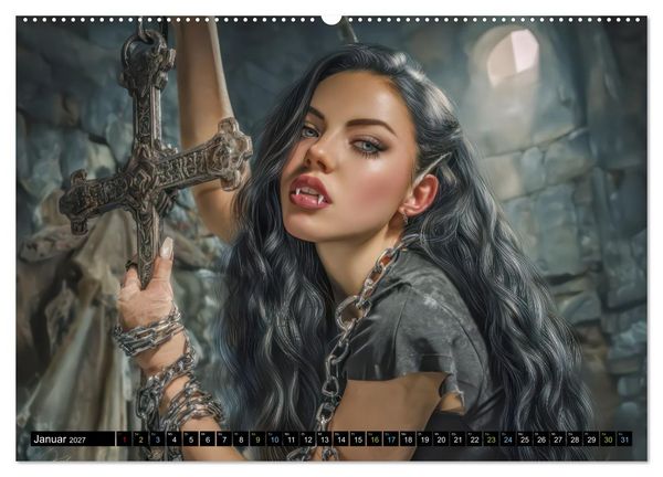 Produktbild: Vampire - Blutdurstige Nachtgestalten (hochwertiger Premium Wandkalender 2027 DIN A2 quer), Kunstdruck in Hochglanz