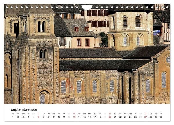 Produktbild: Abbatiale de Conques (Calendrier mural 2026 DIN A4 vertical), CALVENDO calendrier mensuel