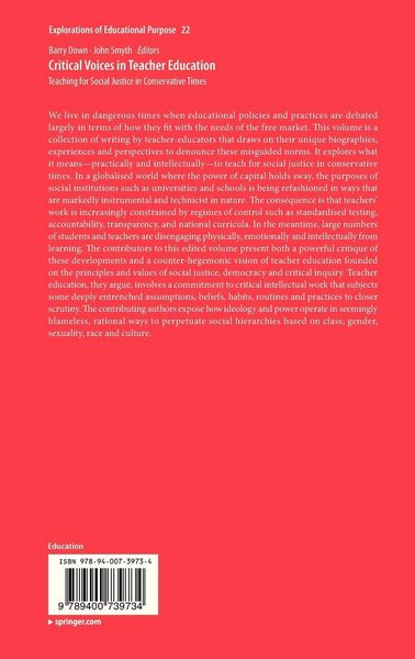 Produktbild: Critical Voices in Teacher Education