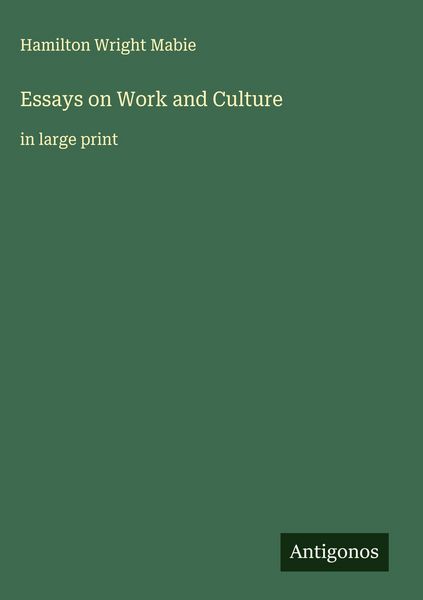 Produktbild: Essays on Work and Culture