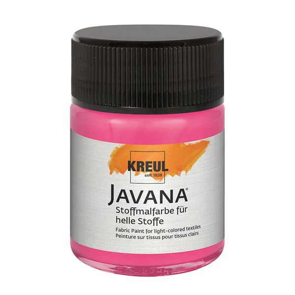 KREUL Stoffmalfarbe JAVANA pink 50ml Glas