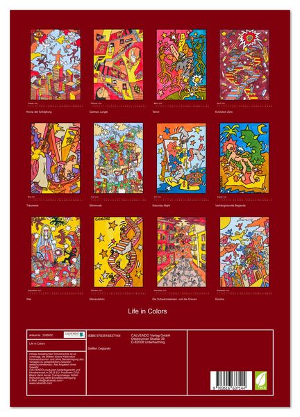 Produktbild: Life in Colors (Wandkalender 2026 DIN A3 hoch), CALVENDO Monatskalender