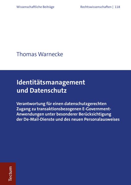 Produktbild: Identit&auml;tsmanagement und Datenschutz