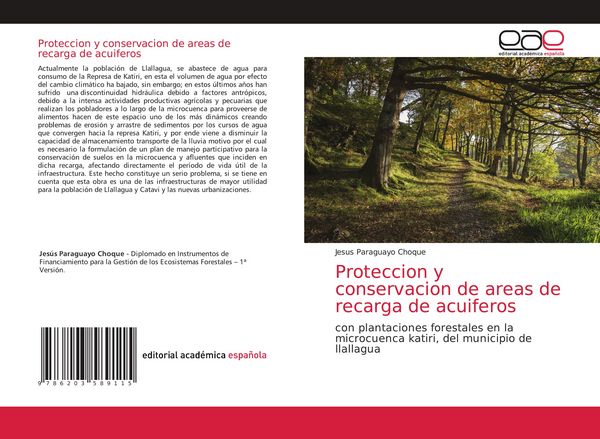 Produktbild: Proteccion y conservacion de areas de recarga de acuiferos