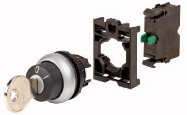 Produktbild: Eaton 110921 M22-WS-K10-BVP Schl&uuml;sseltaster Frontring Kunststoff Schl&uuml;ssel Schwarz 1St.
