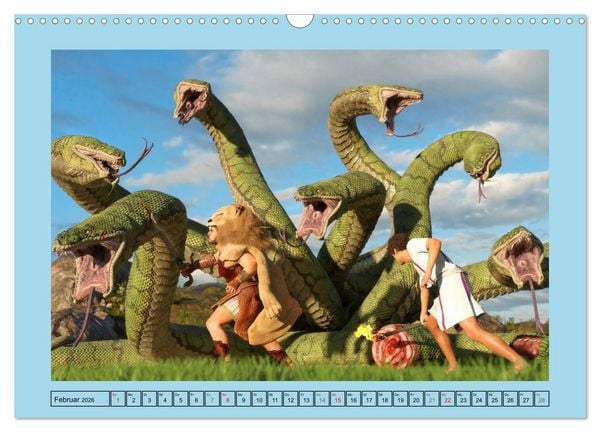 Produktbild: Die zw&ouml;lf Aufgaben des Herkules (Wandkalender 2026 DIN A3 quer), CALVENDO Monatskalender