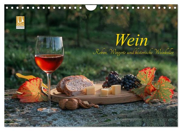 Produktbild: Wein - Reben, Wingerte und historische Weinkeller (Wandkalender 2026 DIN A4 quer), CALVENDO Monatskalender