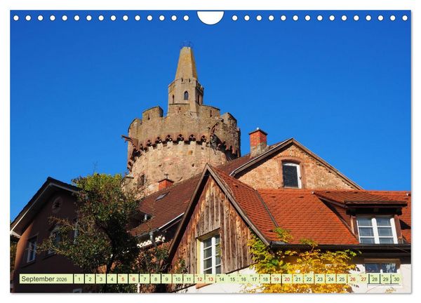 Produktbild: Weinheim erleben Schlosspark, Burgen und einladender Marktplatz (Wandkalender 2026 DIN A4 quer), CALVENDO Monatskalender