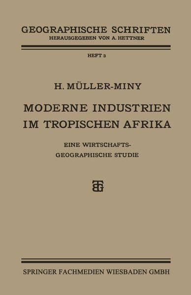 Produktbild: Moderne Industrien im Tropischen Afrika