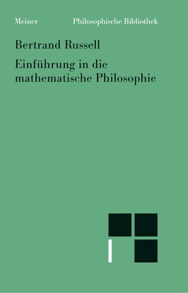 Produktbild: Einf&uuml;hrung in die mathematische Philosophie