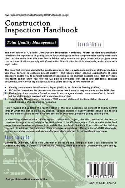 Produktbild: Construction Inspection Handbook