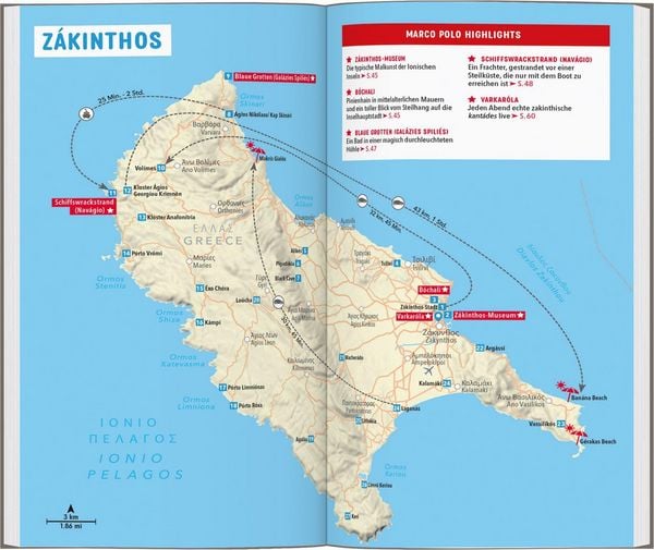 Produktbild: MARCO POLO Reisef&uuml;hrer Z&aacute;kinthos, Ith&aacute;ki, Kefalloni&aacute;, L&eacute;fkas