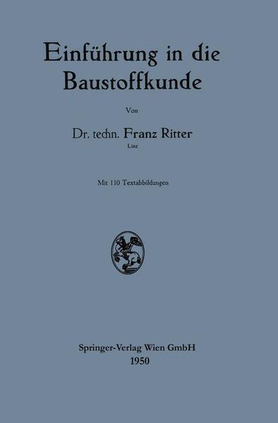 Produktbild: Einf&uuml;hrung in die Baustoffkunde