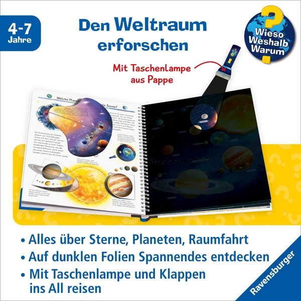 Produktbild: Wieso? Weshalb? Warum? Leuchte und entdecke - Weltraum