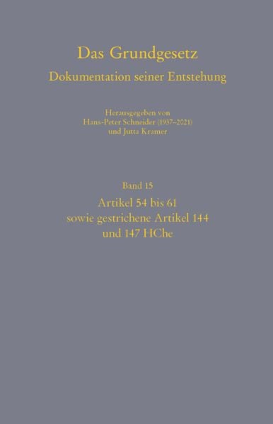 Produktbild: Das Grundgesetz. Dokumentation seiner Entstehung