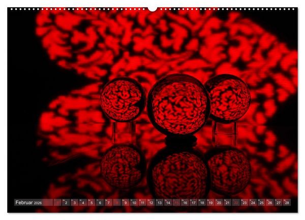 Produktbild: Glaskugeln im Licht - faszinierende Lightpaintings (hochwertiger Premium Wandkalender 2026 DIN A2 quer), Kunstdruck in Hochglanz