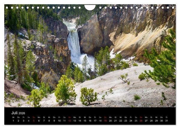 Produktbild: Traumziele in den USA. Der Yellowstone National Park (Wandkalender 2026 DIN A4 quer), CALVENDO Monatskalender