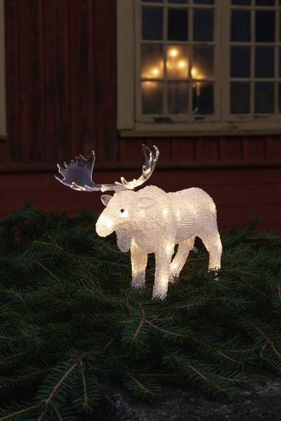 Produktbild: Konstsmide 6225-103 Acryl-Figur Elch Warmwei&szlig; LED Warmwei&szlig;