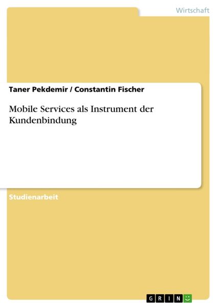 Produktbild: Mobile Services als Instrument der Kundenbindung