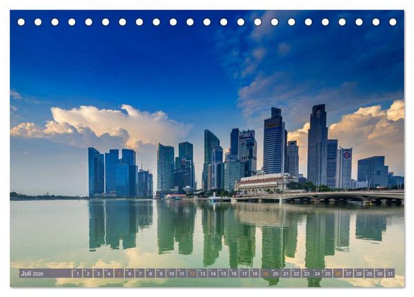 Produktbild: Singapur. Stadt der Superlative (Tischkalender 2026 DIN A5 quer), CALVENDO Monatskalender