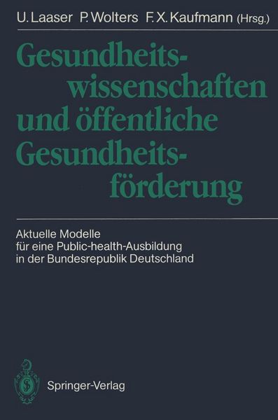 Produktbild: Gesundheitswissenschaften und &ouml;ffentliche Gesundheitsf&ouml;rderung