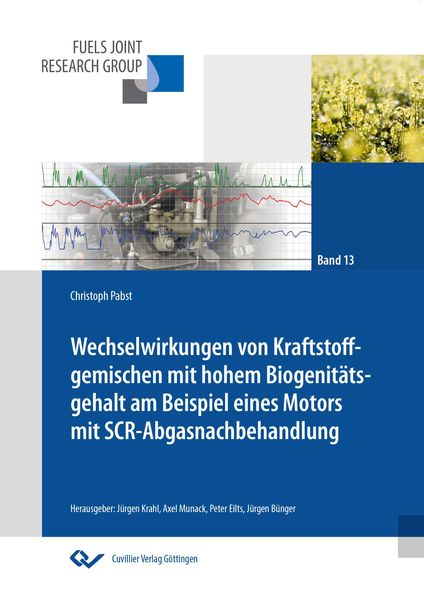 Produktbild: Wechselwirkungen von Kraftstoffgemischen mit hohem Biogenit&auml;tsgehalt am Beispiel eines Motors mit SCR-Abgasnachbehandlung