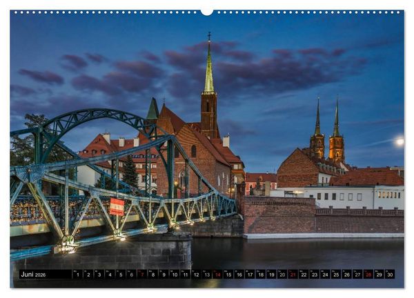 Produktbild: Ein Wochenende in Breslau (Wandkalender 2026 DIN A2 quer), CALVENDO Monatskalender
