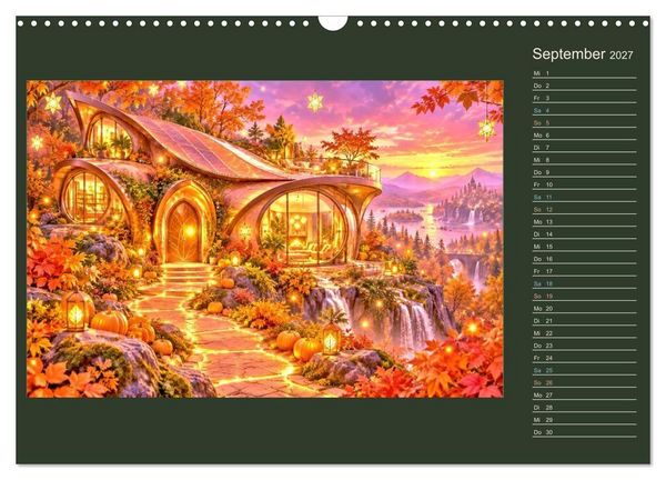Produktbild: M&auml;rchenh&auml;user von morgen (Wandkalender 2027 DIN A3 quer), CALVENDO Monatskalender